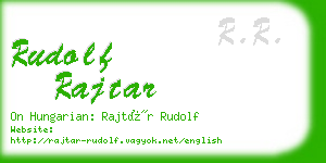 rudolf rajtar business card